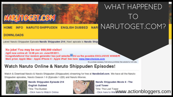 What happened to NARUTOGET.COM Why is it not working